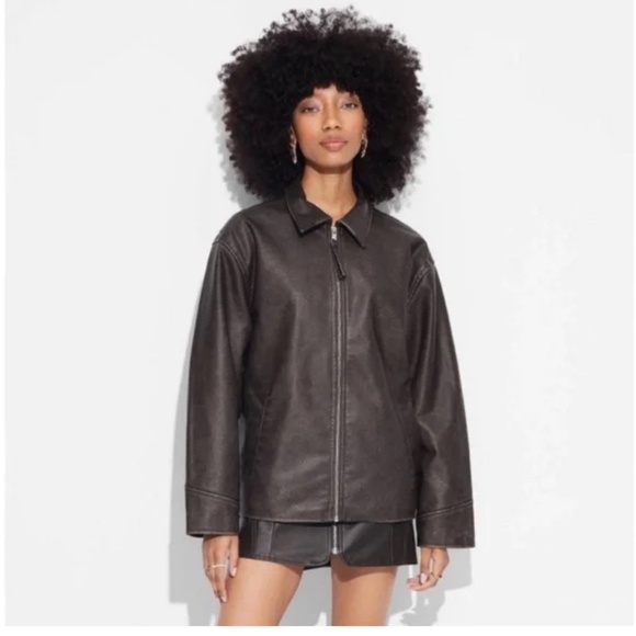 NWT Wild Fable Faux Leather Jacket - Picture 2 of 6